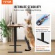 Buy Adjustable Height Standing Desk 0.72-1.1m Lift Table 1.2 x 0.6m Desk Electric Standing Desk 15.4mm/s Lift Metal Frame 82kg Load for Home Office