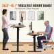 Buy Adjustable Height Standing Desk 0.72-1.1m Lift Table 1.2 x 0.6m Desk Electric Standing Desk 15.4mm/s Lift Metal Frame 82kg Load for Home Office