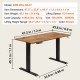 Buy Adjustable Height Standing Desk 0.72-1.1m Lift Table 1.2 x 0.6m Desk Electric Standing Desk 15.4mm/s Lift Metal Frame 82kg Load for Home Office