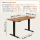 Buy Adjustable Height Standing Desk 0.72-1.1m Lift Table 1.4 x 0.7m Desk Electric Standing Desk 15.4mm/s Lift Metal Frame 82kg Load for Home Office