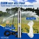 Buy Deep Well Pump 550W Motor Submersible Well Pump 230V 50Hz Submersible Water Pump for Wells Max Flow 35L/min Well Pump for Farmland Factories Mines