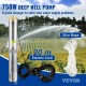 Comprar Bomba de Pozo Profundo Motor de 750 W Bomba Sumergible para Pozo 230 V 50 Hz Bomba de Agua Sumergible para Pozos Flujo Máximo de 100 L/min Bomba para Pozos para Tierras de Cultivo Fábricas Minas