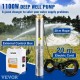 Buy Deep Well Pump 1100W Motor Submersible Well Pump 230V 50Hz Submersible Well Water Pump Max Flow 190L/min with External Control Box for Farmland Mines