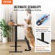 Buy Adjustable Height Standing Desk 0.72-1.1m 2-Layer Lift Table 1.2 x 0.6m Electric Standing Desk 15.4mm/s Lift Metal Frame 82kg Load for Home Office