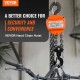 Buy 2T Manual Chain Hoist Chain Hoist with 360° Block Hook Lifting Height 2.8m Alloy Steel G80 Chain Guide with Double Ratchet Brake for Cargo Garages