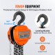 Buy 2T Manual Chain Hoist Chain Hoist with 360° Block Hook Lifting Height 2.8m Alloy Steel G80 Chain Guide with Double Ratchet Brake for Cargo Garages