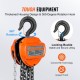 Buy 3T Manual Chain Hoist Chain Hoist with 360° Block Hook Lifting Height 2.8m Alloy Steel G80 Chain Guide with Double Ratchet Brake for Cargo Garages