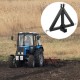 Kaufen Sie 3-Punkt-Kupplungsempfänger, 5,1 cm Anhängerkupplung, Kategorie 1, Traktor-Anhängerkupplungsadapter mit Stiften, kompatibel mit Kubota, Mahindra, Ford, Yanmar, 634 x 608 x 165 mm