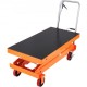 Comprar Mesa Elevadora Hidráulica Carro Capacidad de Carga 800 kg Elevador Manual de Doble Tijera Altura de Elevación 1500 mm 4 Ruedas Cojín Antideslizante para Manipulación Transporte, Naranja