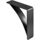 Buy Folding Brackets 20.3 x 22.9 x 6.4 cm, Shelf Brackets with Load Capacity 204 kg, Shelf Support, Shelf Brackets, Bracket Support, Steel Material, Matte Black Color