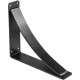 Buy Folding Brackets 22.9 x 30.5 x 10.2 cm, Shelf Brackets with Load Capacity 204 kg, Shelf Support, Shelf Brackets, Bracket Support, Steel Material, Matte Black Color