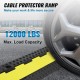 Buy Cable Protection Ramp Cable Channel 3 Pieces 2 Ways Floor Cable Channel 3 x 3 cm Rubber and PVC Cable Protector