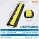 Buy Cable Protection Ramp Cable Channel 3 Pieces 2 Ways Floor Cable Channel 3 x 3 cm Rubber and PVC Cable Protector