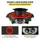 Buy in 1 Electric Hot Pot Grill 3L Double Pot Electric BBQ Grill 1200W (Hot Pot) +1000W (Grill) Electric Grill for Cooking Steaks, Vegetables 0-240℃