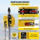 Buy Chain Hoist 2200 lbs / 1 T Manual Chain Winch Hoist Max Lift 3 m Durable Lifting Housing, Chain Lifting Tool for Lifting Loads, Yellow