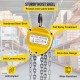 Buy Chain Hoist 2200 lbs / 1 T Manual Chain Winch Hoist Max Lift 3 m Durable Lifting Housing, Chain Lifting Tool for Lifting Loads, Yellow