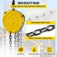 Buy Chain Hoist 2200 lbs / 1 T Manual Chain Winch Hoist Max Lift 3 m Durable Lifting Housing, Chain Lifting Tool for Lifting Loads, Yellow