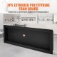 Buy Recessed Bathroom Niche 127x40.64x10cm Wall Mounted Shower Niche Simple XPS Plastic Shelf Square Corners Sealed Protection for Bathroom, Shower, Soap Storage, Black