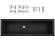 Buy Recessed Bathroom Niche 127x40.64x10cm Wall Mounted Shower Niche Simple XPS Plastic Shelf Square Corners Sealed Protection for Bathroom, Shower, Soap Storage, Black