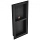 Buy Recessed Bathroom Niche 16x32x4 Inch Double Wall Shower Niche XPS Plastic Shelf Square Corners Modern Sealed Protection for Bathroom, Shower, Soap Storage, Black