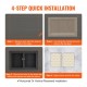 Buy Recessed Bathroom Niche 16x24x4 Inch Double Wall Shower Niche XPS Plastic Shelf Square Corners Modern Sealed Protection for Bathroom, Shower, Soap Storage, Black