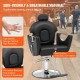 Comprar VEVOR Sillón de Peluquería Inclinable 90°-130° Sillón de Peluquería Hidráulico Giratorio 360° 150 kg Altura Regulable 1090-1250 mm Asiento de Peluquería para Salón Profesional, Champú, Belleza, Negro