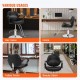 Comprar VEVOR Sillón de Peluquería Hidráulico Sillón de Peluquería Giratorio 360° Carga 150 kg Altura Regulable 890-1020 mm Asiento de Peluquería con Reposapiés para Salón Profesional, Champú, Belleza, Negro