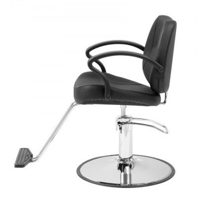 VEVOR Sillón de Peluquería Hidráulico Sillón de Peluquería Giratorio 360° Carga 150 kg Altura Regulable 890-1020 mm Asiento de Peluquería con Reposapiés para Salón Profesional, Champú, Belleza, Negro