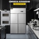 Buy Freestanding Refrigerator 780 L Large Capacity Refrigerator with Doors 272 W Freestanding Refrigerator and Freezer 121x70x195 cm Stainless Steel Material, Separate Temperature Control 4 Doors