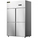 Comprar Refrigerador Independiente 780 L Gran Capacidad Nevera con Puertas 272 W Nevera y Congelador Independiente 121x70x195 cm Material de Acero Inoxidable, Control de Temperatura Separado 4 Puertas