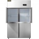 Buy Freestanding Refrigerator 780 L Large Capacity Refrigerator with Doors 272 W Freestanding Refrigerator and Freezer 121x70x195 cm Stainless Steel Material, Separate Temperature Control 4 Doors