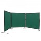 Comprar Cortina de Soldadura con Marco 3 Paneles Pantalla de Cortina Protectora de Soldadura 1,8x1,8m de Vinilo Ignífugo con 12 Ruedas Giratorias (6 con Bloqueo) Mobile Pro para Taller, Industria, Verde