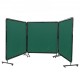 Comprar Cortina de Soldadura con Marco 3 Paneles Pantalla de Cortina Protectora de Soldadura 1,8x1,8m de Vinilo Ignífugo con 12 Ruedas Giratorias (6 con Bloqueo) Mobile Pro para Taller, Industria, Verde