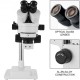 Buy Trilocular Microscope, 3.5X-90X Stereo Microscope 55-75mm Professional Stereo Microscope Adjustable Arm Microscope with 26:1 Focusing Range for Insect Observation, etc.