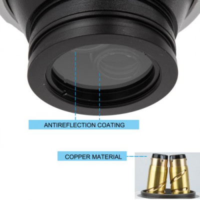 Microscopio Estéreo Trilocular, 3,5X-90X Microscopio Estéreo, 55-75 mm Microscopio Estéreo Profesional, Microscopio Trilocular con Soporte de Pilar Ajustable para Observación de Insectos, etc.