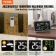 Buy in 1 Wireless Weather Station for Outdoor and Indoor Large 7.5" Color Display Digital Weather Station with Atomic Clock Sensor Adjustable Backlight Calendar