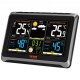 Buy in 1 Wireless Weather Station for Outdoor and Indoor Large 7.5" Color Display Digital Weather Station with Atomic Clock Sensor Adjustable Backlight Calendar