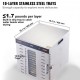 Buy Food Dehydrator Machine 10 Stainless Steel Trays 1000W Electric Fruit and Vegetable Dehydrator Adjustable Temperature 30-90 °C Timer 0.5-48h for Herbs, Meat