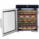 Comprar Máquina Deshidratadora de Alimentos 10 Bandejas de Acero Inoxidable 800 W Deshidratador Eléctrico de Frutas y Verduras Temperatura Ajustable 30-90 °C Temporizador 0,5-48 h para Hierbas, Carne