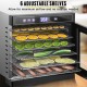 Comprar Máquina deshidratadora de alimentos eléctrica 6 bandejas 600 W Secador de frutas y verduras 35-75 ° C Temporizador 48 H Deshidratadora de frutas