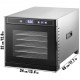 Buy Electric Food Dehydrator Machine 6 Trays 600W Fruit Vegetable Dryer 35-75°C Timer 48H Fruit Dehydrator