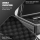 Buy Biometric Steel Gun Safe for 2 Pistols with 3 Access Ways Fingerprint, Password and Key Gun Safe Box for Jewelry Documents Pistols, 28x18x5 cm