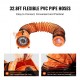 Buy Industrial Extractor Fan 365 W Duct Air Extractor 304.8 mm Extraction Hose 10 m Air Volume 4373 m3/h 2 Gear Air Extractor for Dust and Smoke Extraction