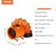 Buy Industrial Extractor Fan 365 W Duct Air Extractor 304.8 mm Extraction Hose 10 m Air Volume 4373 m3/h 2 Gear Air Extractor for Dust and Smoke Extraction