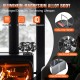 Buy Wood Stove Fan 204x92x138mm Heat Powered Fireplace Fan 8 Blades Quiet Airflow 340m3/h Fan with Magnetic Thermometer for Wood Stove Fireplace