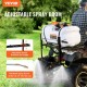 Comprar Pulverizador para ATV UTV 60 L 12 V Bomba Pulverizador de Malezas para Jardín con Tanque de Agua, Rampa de Boquilla, Manguera de 6,1 m, Flujo de Bomba 7 L/min Presión Ajustable 0-72 PSI, Blanco