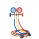 Buy 3 Way Manifold Gauge Set for R134A R22 R12 R502 Refrigeration Charging 1.5m Hose Refrigerant Recharging with Gauge and Adapter Refrigeration Box for Refrigerant