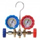 Buy 3 Way Manifold Gauge Set for R134A R22 R12 R502 Refrigeration Charging 1.5m Hose Refrigerant Recharging with Gauge and Adapter Refrigeration Box for Refrigerant