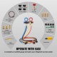 Buy 4 Way Manifold Gauge Set for R134A R22 R12 R410A Refrigerant Charging Hose with Gauge and Adapter Refrigeration Box for Refrigerant