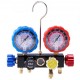 Buy 4 Way Manifold Gauge Set for R134A R22 R12 R410A Refrigerant Charging Hose with Gauge and Adapter Refrigeration Box for Refrigerant